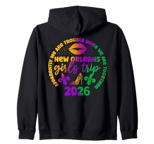 New Orleans Girls Trip 2026 Anscheinend Troubles Together Kapuzenjacke New Orleans Girls Trip 2026 Anscheinend Troubles Together Kapuzenjacke von Girls Trip New Orleans Nola Mardi Gras Apparel