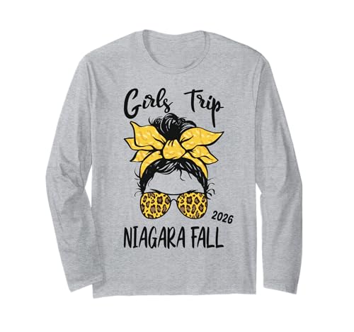 Girls Trip Niagara Fall 2026 Urlaub Mädelsurlaub Partyurlaub Langarmshirt von Girls Trip Niagara Fall 2026 Urlaub Gruppenoutfits
