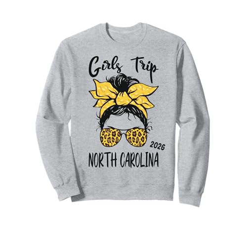 Girls Trip North Carolina 2026 Urlaub Mädelsurlaub Sweatshirt von Girls Trip North Carolina 2026 Gruppenoutfits