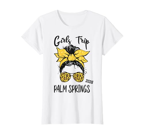 Girls Trip Palm Springs 2026 Urlaub Mädelsurlaub Partyurlaub T-Shirt Girls Trip Palm Springs 2026 Urlaub Mädelsurlaub Partyurlaub T-Shirt von Girls Trip Palm Springs 2026 Urlaub Gruppenoutfits
