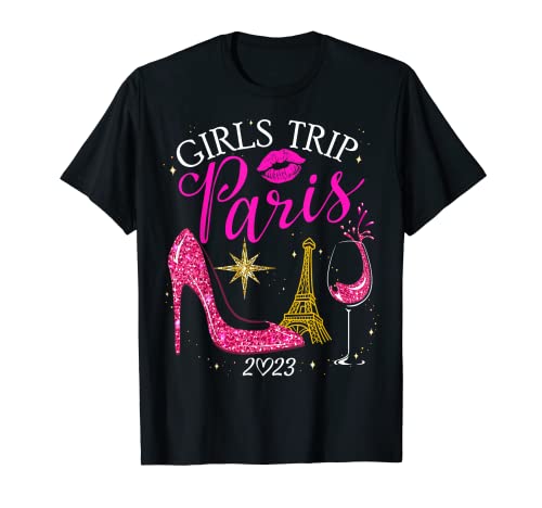 Girls Trip Paris 2023 Shirts Damen Wochenende Geburtstag Squad T-Shirt Girls Trip Paris 2023 Shirts Damen Wochenende Geburtstag Squad T-Shirt von Girls Trip Paris 2023 Shirt For Women Girl Weekend