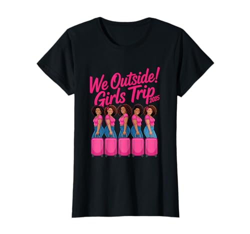Girls Trip 2025 Rosa Gepäckabenteuer für Frauen T-Shirt Girls Trip 2025 Rosa Gepäckabenteuer für Frauen T-Shirt von Girls Trip Pink Adventure Vibes