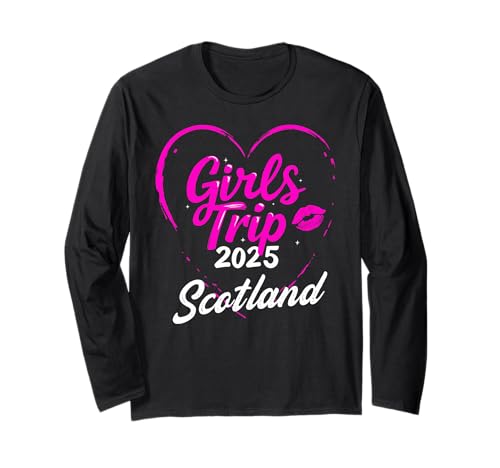 Geburtstagskader für Mädels Trip Scotland 2025 am Urlaubswochenende Langarmshirt Geburtstagskader für Mädels Trip Scotland 2025 am Urlaubswochenende Langarmshirt von Girls Trip Scotland 2025 Weekend Birthday Squad
