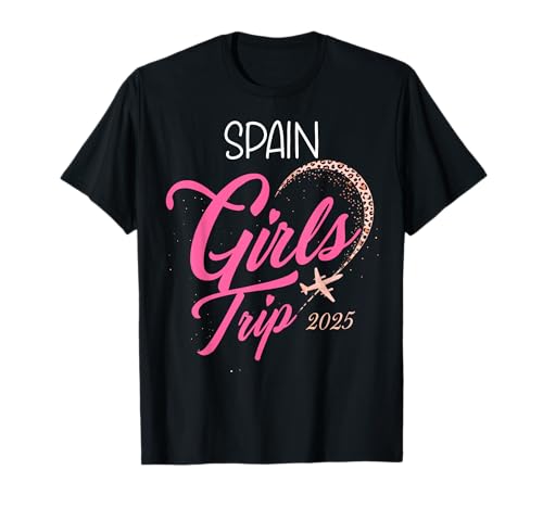 Girls Trip Spanien 2025 Shirts Urlaub Wochenende Geburtstag Squad T-Shirt Girls Trip Spanien 2025 Shirts Urlaub Wochenende Geburtstag Squad T-Shirt von Girls Trip Spain 2025 Shirt Weekend Birthday Squad