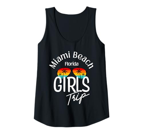 Damen Miami Beach Florida Mädchenreise Miami Tank Top von Girls Trip Vintage & Co
