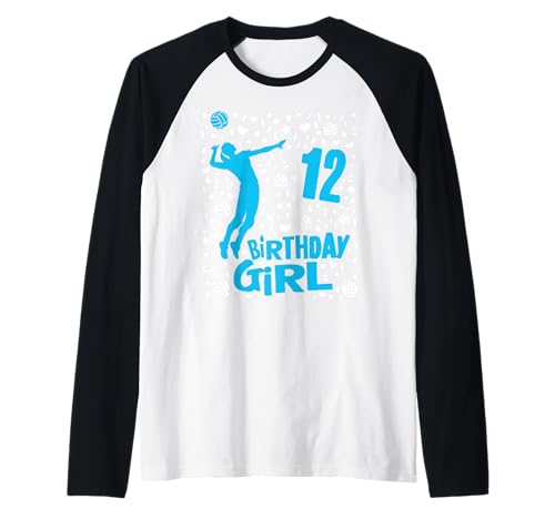 Volleyball für Mädchen, Geschenk zum 12. Geburtstag – 12-jähriger Spieler Raglan Volleyball für Mädchen, Geschenk zum 12. Geburtstag – 12-jähriger Spieler Raglan von Girls Volleyball Apparel by Monster Wave Studios