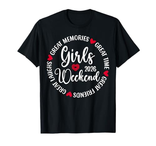 Girls Weekend 2026 Cute Girls Trip 2026 Vacation Matching T-Shirt Girls Weekend 2026 Cute Girls Trip 2026 Vacation Matching T-Shirt von Girls Weekend 2026 Trip