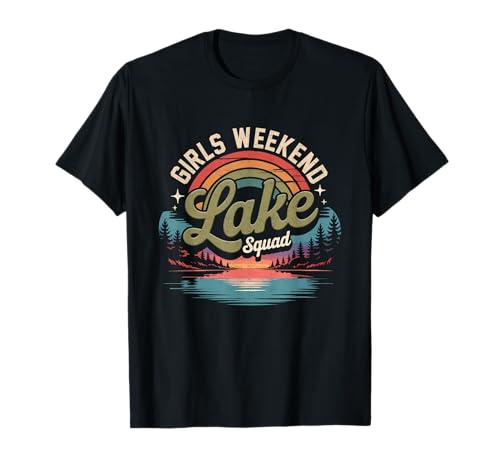 Wochenendtrip für Mädchen mit Tochter Sunset Lake Squad Adventure T-Shirt Wochenendtrip für Mädchen mit Tochter Sunset Lake Squad Adventure T-Shirt von Girls Weekend Trip Daughter Sunset Lake Squad