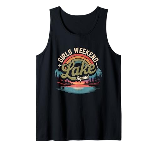Wochenendtrip für Mädchen mit Tochter Sunset Lake Squad Adventure Tank Top Wochenendtrip für Mädchen mit Tochter Sunset Lake Squad Adventure Tank Top von Girls Weekend Trip Daughter Sunset Lake Squad