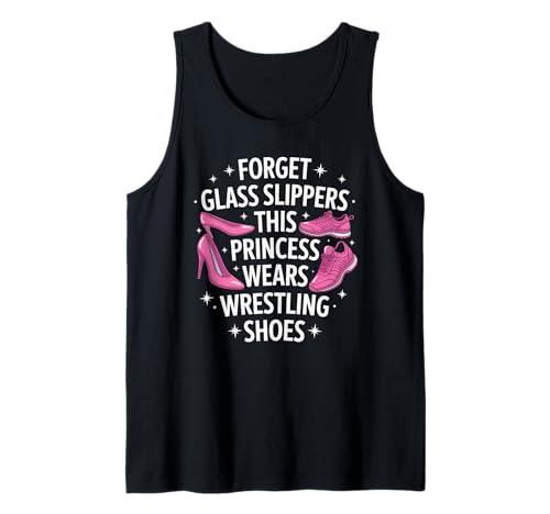 Lustige Prinzessin Spruch trägt Wrestling Schuhe Humor Frauen Tank Top von Girls Wrestling Sports Lovers Strong Athlete Fans