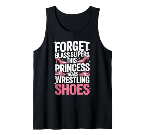 Lustige Prinzessin Spruch trägt Wrestling Schuhe Humor Frauen Tank Top von Girls Wrestling Sports Lovers Strong Athlete Fans