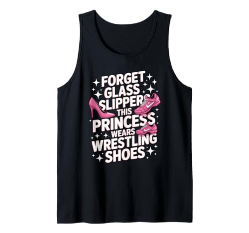 Lustige Prinzessin Spruch trägt Wrestling Schuhe Humor Frauen Tank Top von Girls Wrestling Sports Lovers Strong Athlete Fans