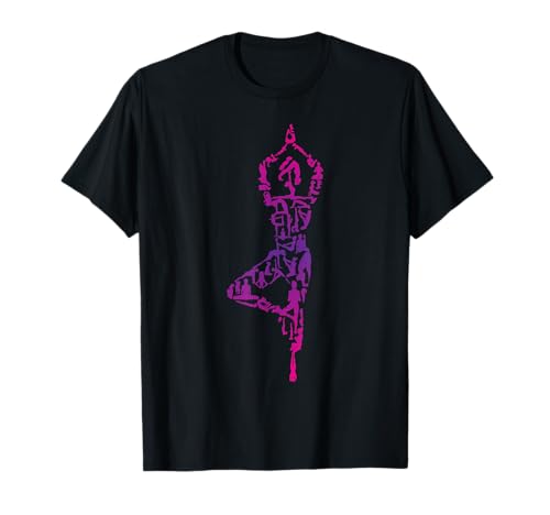 Yoga Icon T-Shirt Yoga Praktiker Yoga Position Mädchen Yoga T-Shirt von Girls Yoga Icons Shirts