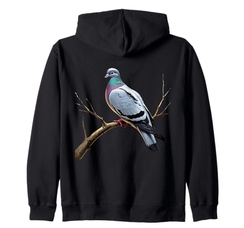 Atemberaubende Taube auf einem AST Vogelkunst für Vogelliebhaber Mädchen Kapuzenjacke Atemberaubende Taube auf einem AST Vogelkunst für Vogelliebhaber Mädchen Kapuzenjacke von Girls who love Pigeons Breeders Funny Birds Women