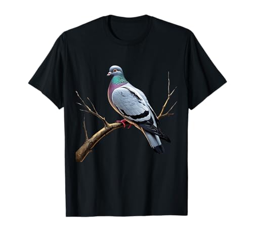 Atemberaubende Taube auf einem AST Vogelkunst für Vogelliebhaber Mädchen T-Shirt Atemberaubende Taube auf einem AST Vogelkunst für Vogelliebhaber Mädchen T-Shirt von Girls who love Pigeons Breeders Funny Birds Women