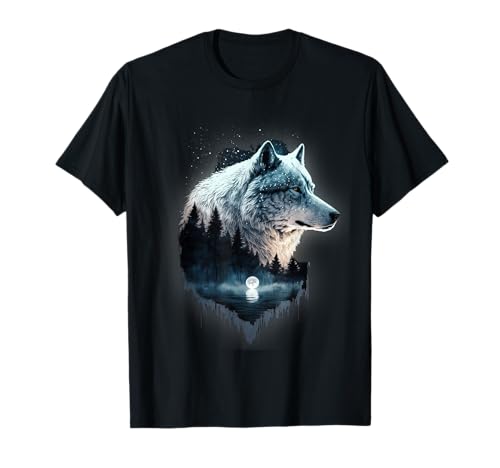 Vintage Wolf Herren Shirt Wolf Frauen Liebhaber für Jungen und Mädchen T-Shirt von Love wolf tshirt costume men, kids and women