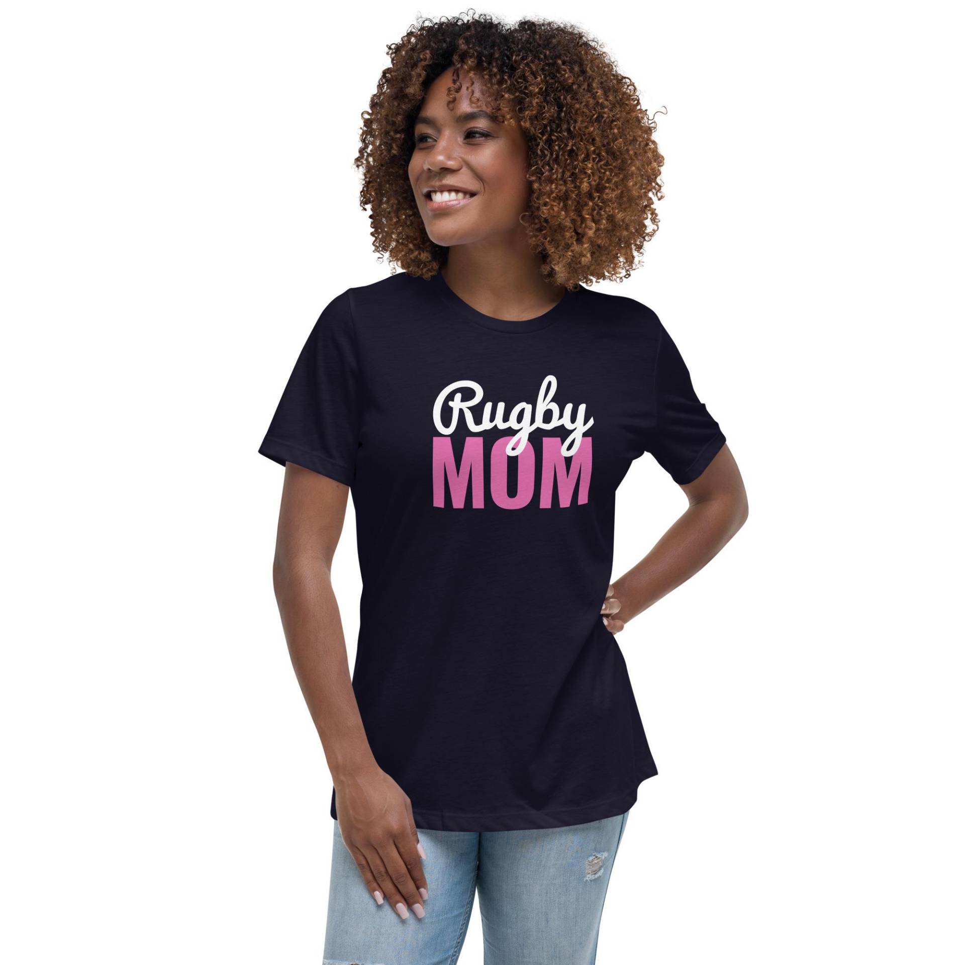 Rugby Mom T-Shirt | Marine Rugby Mom T-Shirt | Marine von GirlsRugby