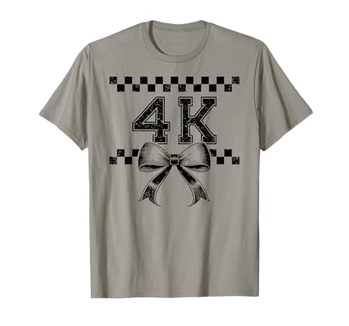 Coquette Bow 4K Teacher Team PK4 Damen Preppy Girly Pre-K 4 T-Shirt von Girly 4K Teacher Team 4K Pre-K4 Pre Kindergarten 4