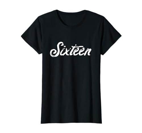 Süße sechzehn Geburtstagsgeschenke für 16 Jahre alte Mädchen Sweet 16 T-Shirt Süße sechzehn Geburtstagsgeschenke für 16 Jahre alte Mädchen Sweet 16 T-Shirt von Girly Funny 16th Birthday Outfits for 16 Year Girl