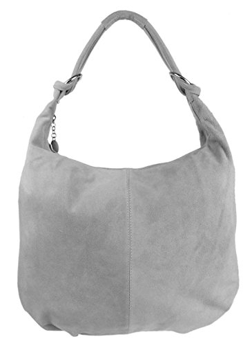 Girly HandBags Hobo Italienische Wildleder Schultertasche von Girly Handbags