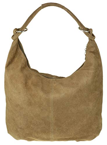 Girly HandBags Hobo Italienische Wildleder Schultertasche von Girly Handbags