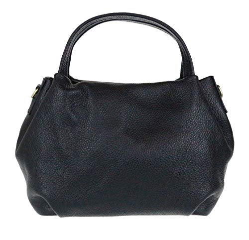 Girly Handbags Eimer-Handtasche aus echtem Leder Schwarz von Girly Handbags