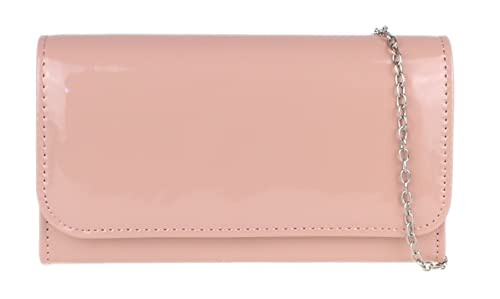 Girly Handbags Damen Lack Clutch glänzend Abendtasche Party Hochzeit Rose von Girly Handbags