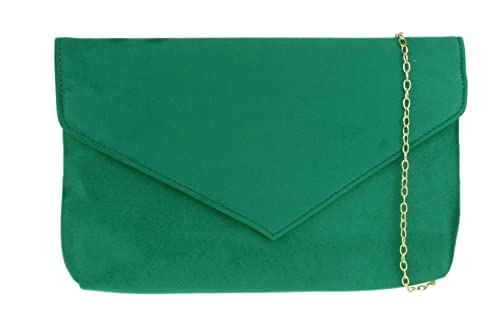 Girly Handbags Einfach Clutch-Bag (Grün) von Girly Handbags