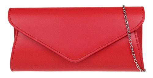 Girly Handbags Einfach Clutch Bag - Redrot von Girly Handbags