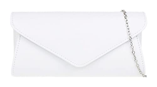 Girly Handbags Einfach Clutch Bag - WeißWeiß von Girly Handbags