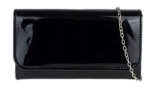 Girly Handbags Einfach Glänzend Clutch Bag - SchwarzSchwarz von Girly Handbags