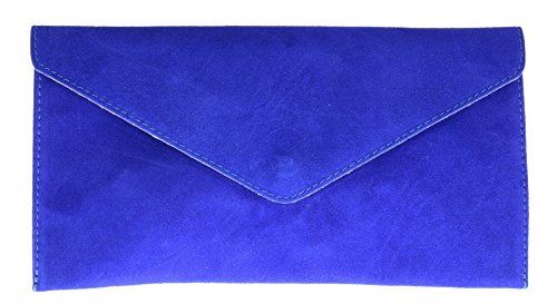 Girly Handbags Genuine Italienische Wildleder Umschlag Clutch Bag Umschlag Wristlet von Girly Handbags