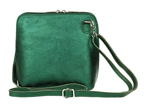 Girly Handbags Umhängetasche aus Leder mit Metallic-Echtem Leder von Girly Handbags