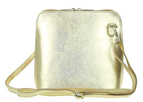 Girly Handbags Umhängetasche aus Leder mit Metallic-Echtem Leder von Girly Handbags