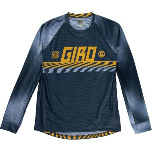 Giro Roust LS Jersey für Herren, Dark Shark Dune, Größe L von Giro