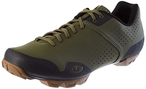 Giro Unisex – Erwachsene Privateer Lace MTB Trail|Cyclocross Schuhe, olive/gum, 45 von Giro