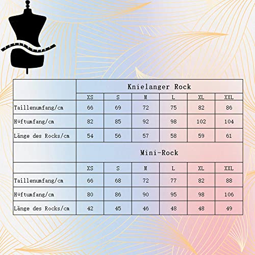 Girstunm Damen lässiger Bleistiftrock schlanker kurzer Rock Business-Stil kurzer Rock Dunkelgrau Mini Medium von Girstunm