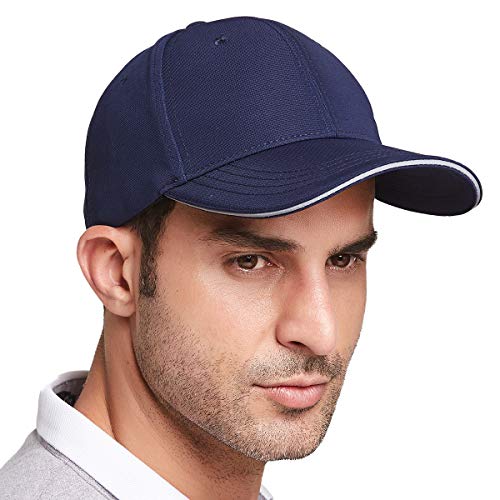 Gisdanchz Baseball Cap Herren Cappy Männer Baseballcap Men Baseball Cap Mützen Basecap Herren Mütze Baumwolle Baseballkappe Cappi Cappy Mütze Schwarz Kappen Manner Blau von Gisdanchz
