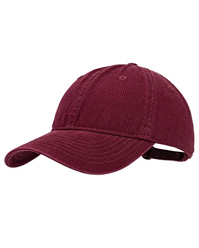 Gisdanchz Baseball Cap for Men Women Mens Womens Caps Baseball Hat Dad Hats Ball Caps Everyday Plain Mens Hats Caps Cotton Adjusatable Summer Unstructured 6 Panel Caps, Burgundy von Gisdanchz