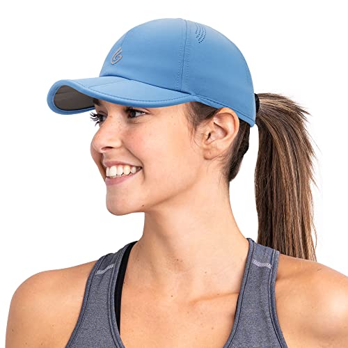 Gisdanchz Basecap Herren Damen Sport Cap Performance Baseball Caps für Damen Herren Laufkappe Laufen Tennis Golf Cap Uv-Schutz-Kappe Running Sommer Cappy Männer, Blauer See von Gisdanchz