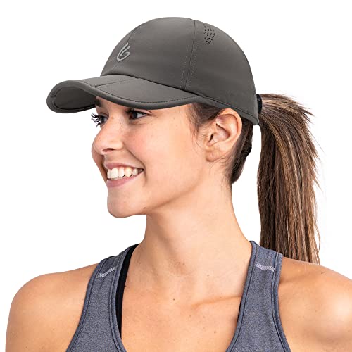 Gisdanchz Basecap Herren Damen Sport Cap Performance Baseball Caps für Damen Herren Laufkappe Laufen Tennis Golf Cap Uv-Schutz-Kappe Running Sommer Cappy Männer, Dunkelgrau von Gisdanchz