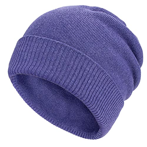 Gisdanchz Beanie Schwarz Wintermütze Strickmütze Beanie Herren Damen Schwarz Long Slouch Beany Herren Winter Warm Mütze Strickmütze Winter Wool Blau von Gisdanchz