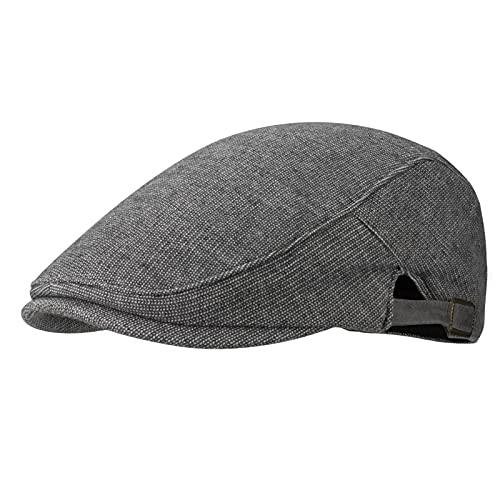 Gisdanchz Chemiefaser Winter Mütze Schirmmütze Herren Damen Flatcap Baskenmütze Angenehm Warm Retro Mützen Wintermütze Kleiderzubehör Ivy Driving Caps Newsboy Cap Dunkelgrau von Gisdanchz