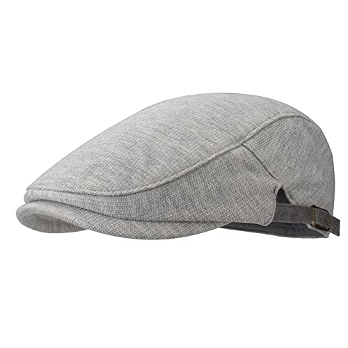 Gisdanchz Chemiefaser Winter Mütze Schirmmütze Herren Damen Flatcap Baskenmütze Angenehm Warm Retro Mützen Wintermütze Kleiderzubehör Ivy Driving Caps Newsboy Cap Hellgrau von Gisdanchz