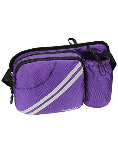 Gisdanchz Hüfttasche mit Trinkflasche Flaschenhalter Wasserdicht Bauchtasche Herren Damen Kinder für Wandern Sport Outdoor Hundetraining Gürteltasche wasserdichte Hip Pack Gurteltasche, Lila Gisdanchz Hüfttasche mit Trinkflasche Flaschenhalter Wasserdicht Bauchtasche Herren Damen Kinder für Wandern Sport Outdoor Hundetraining Gürteltasche wasserdichte Hip Pack Gurteltasche, Lila von Gisdanchz