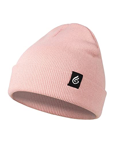 Gisdanchz Mütze Herren Damen Winter Strickmütze Beanie Mützen Damenmützen Wintermütze Strickmütze Strickmützen Für Damen Herren, Hell-Pink von Gisdanchz