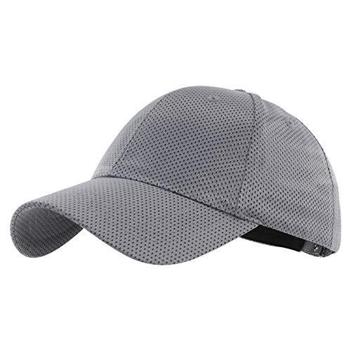 Gisdanchz Schirmmütze Herren Kappe Damen Laufkappe Running Cap Sport Hat Kappe Sonnenhut Damen Schirmmütze Mützen Trucker Caps Herren Cappy Männer Basecap Damen Cap Schwarz Laufmütze Grau von Gisdanchz