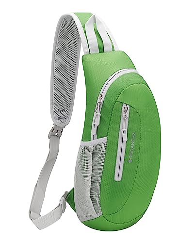 Gisdanchz Sling Bag Herren Damen Brusttasche Herren Klein Slingbag Crossover Bag Crossbody Chest Bag Schultertasche Schulterrucksack Damen Herren Sling Rucksack Cross Body Bag, Grün von Gisdanchz