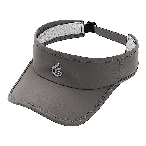 Gisdanchz Sun Visor Damen Schirmmütze Sonnenschild Sonnenkappe Damen Visor Cap Herren Sonnenvisier Tennis Kappe Visoren für Damen Herren Cappy Damen Sommer Sonnenschutz für Kopf Damen, Dunkelgrau von Gisdanchz