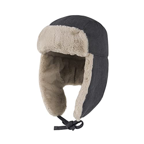 Gisdanchz Winter Hut Fliegermütze Russische Mütze Russen Uschanka Ushanka Chapka Kinder Frauen Russisch Russenmütze Wintermütze Wintermaske Russenmützen Trappermütze Mit Ohrenklappen Schwarz von Gisdanchz